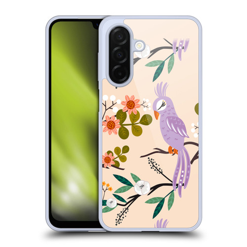 Haroulita Birds And Flowers Lavender Soft Gel Case for Samsung Galaxy A26 5G