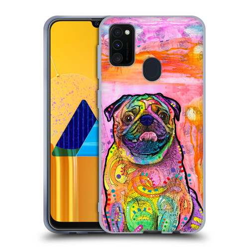 Dean Russo Dogs 3 Pug Soft Gel Case for Samsung Galaxy M30s (2019)/M21 (2020)