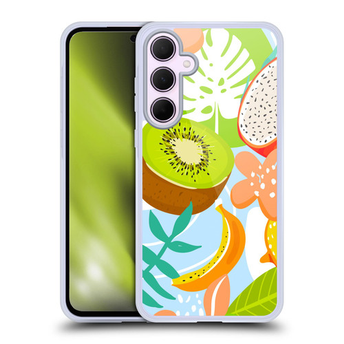 Haroulita Food - Fruits Mixed Fruits Soft Gel Case for Samsung Galaxy A35 5G