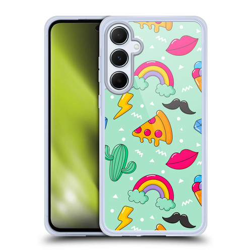 Haroulita Food - Fruits Pizza Soft Gel Case for Samsung Galaxy A55 5G