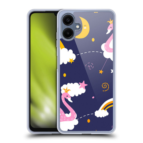 Haroulita Forest Flamingo Night Soft Gel Case for Samsung Galaxy A06 4G / 5G