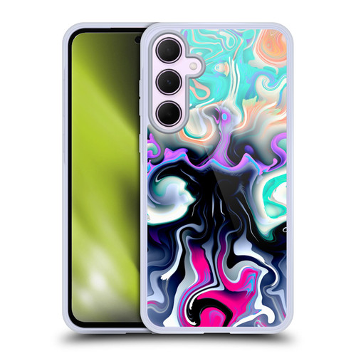 Haroulita Liquid Marble Glitch Soft Gel Case for Samsung Galaxy A35 5G