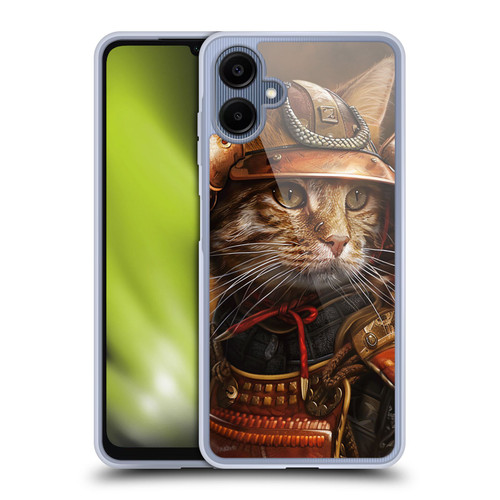 Haroulita Mix Art Animals Samurai Cat Soft Gel Case for Samsung Galaxy A06 4G / 5G