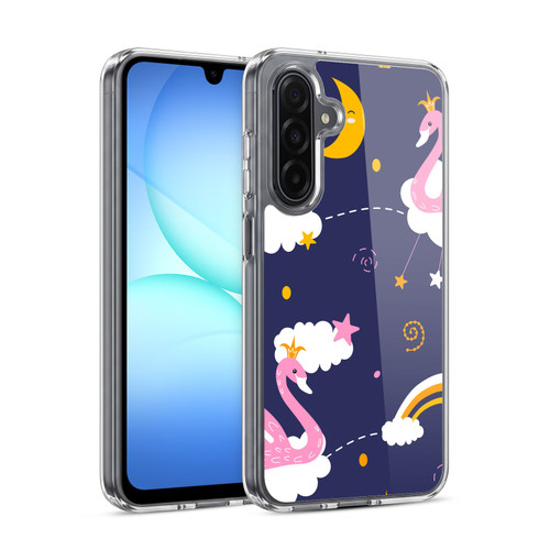 Haroulita Forest Flamingo Night Soft Gel Case for Samsung Galaxy A17 4G / 5G