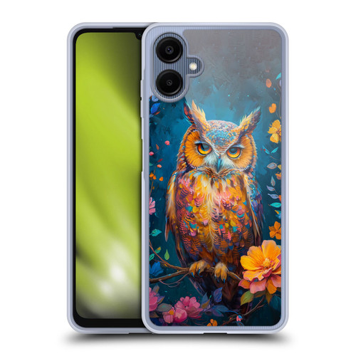Haroulita Mix Art Animals Yellow Owl Soft Gel Case for Samsung Galaxy A06 4G / 5G