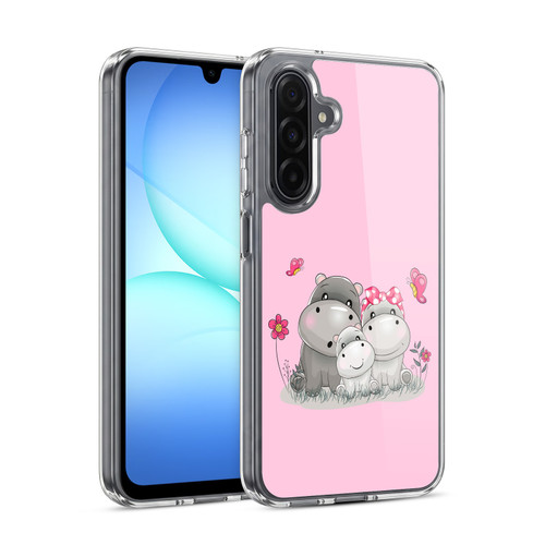 Haroulita Forest Hippo Family Soft Gel Case for Samsung Galaxy A17 4G / 5G