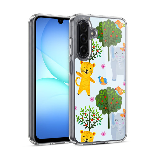 Haroulita Forest Tiger And Elephant Soft Gel Case for Samsung Galaxy A17 4G / 5G