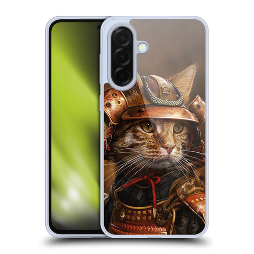 Haroulita Mix Art Animals Samurai Cat Soft Gel Case for Samsung Galaxy A36 5G