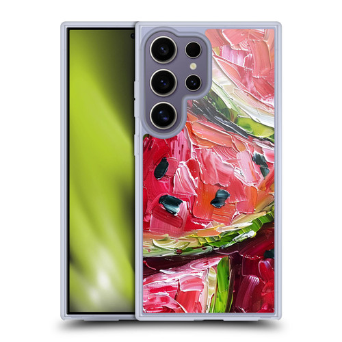 Haroulita Fruit Pattern Watermelon Soft Gel Case for Samsung Galaxy S25 Ultra & MagSafe