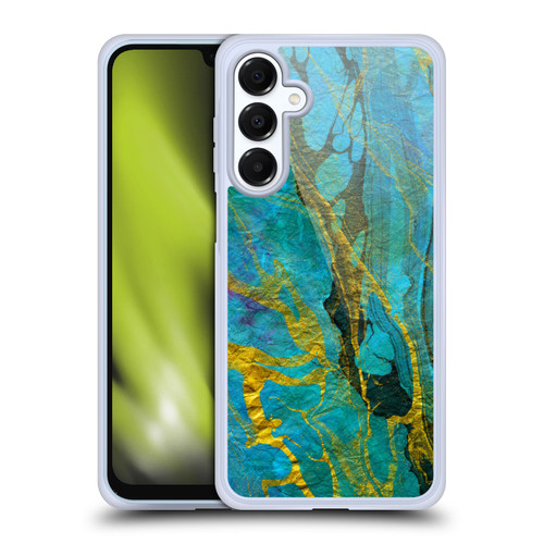Haroulita Marble Yellow Teal Soft Gel Case for Samsung Galaxy A16 5G & MagSafe
