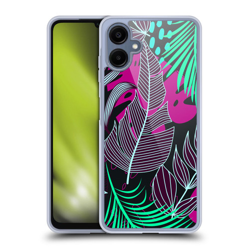 Haroulita Leaves 2 Magenta Soft Gel Case for Samsung Galaxy A06 4G / 5G