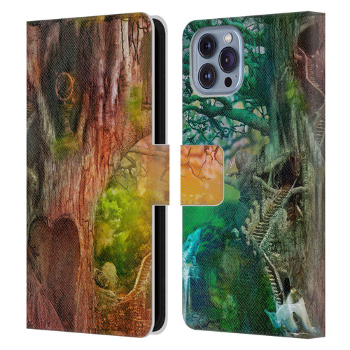 Aimee Stewart Fantasy Dream Tree Leather Book Wallet Case Cover For Apple iPhone 14