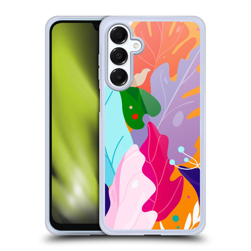 Haroulita Leaves 2 Colorful Leaves Soft Gel Case for Samsung Galaxy A16 5G & MagSafe