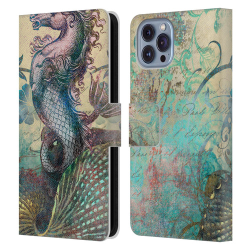 Aimee Stewart Fantasy The Seahorse Leather Book Wallet Case Cover For Apple iPhone 14
