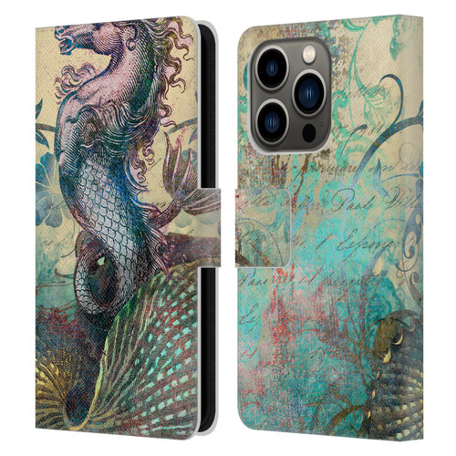 Aimee Stewart Fantasy The Seahorse Leather Book Wallet Case Cover For Apple iPhone 14 Pro