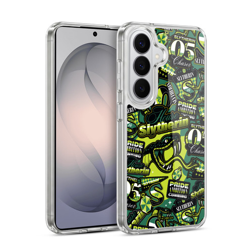 Harry Potter Badge Up House Slytherin Soft Gel Case for Samsung Galaxy S26 Plus