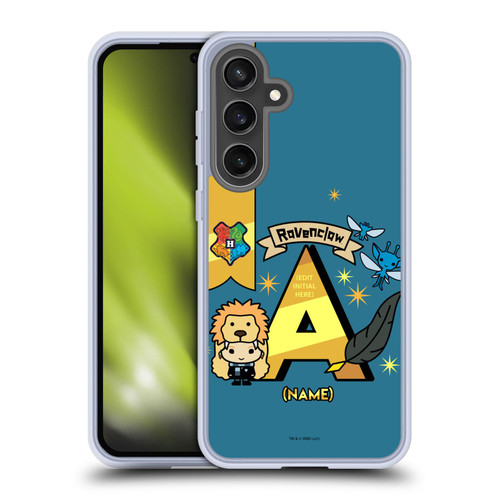 Custom Customised Personalised Harry Potter Deathly Hallows L Name Ravenclaw Soft Gel Case for Samsung Galaxy S24 FE