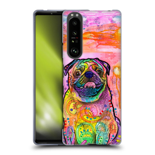 Dean Russo Dogs 3 Pug Soft Gel Case for Sony Xperia 1 III