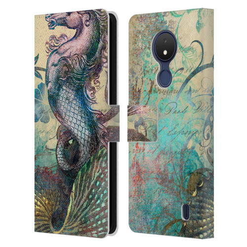 Aimee Stewart Fantasy The Seahorse Leather Book Wallet Case Cover For Nokia C21