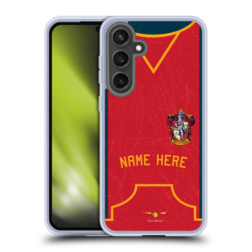 Custom Customised Personalised Harry Potter Deathly Hallows XL Gryffindor Soft Gel Case for Samsung Galaxy S24 FE