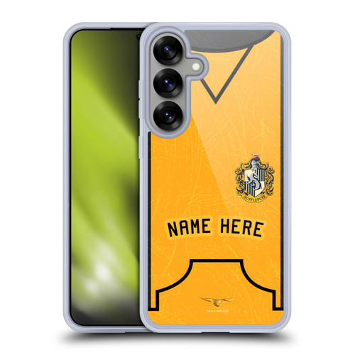 Custom Customised Personalised Harry Potter Deathly Hallows XL Hufflepuff Soft Gel Case for Samsung Galaxy S25+