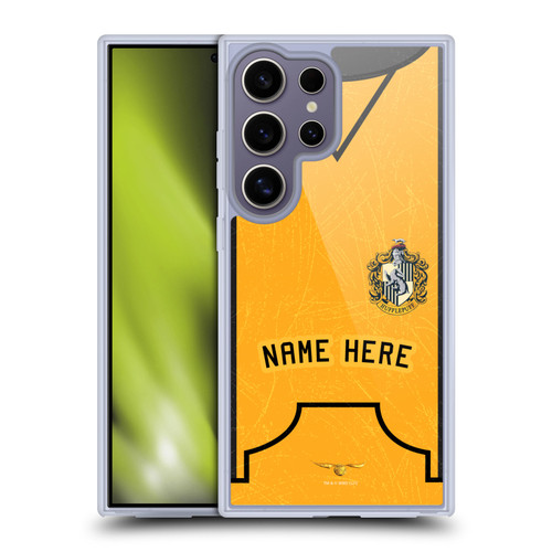 Custom Customised Personalised Harry Potter Deathly Hallows XL Hufflepuff Soft Gel Case for Samsung Galaxy S25 Ultra