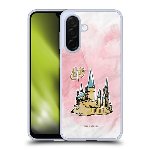Harry Potter Deathly Hallows XVII Logo And Castle Soft Gel Case for Samsung Galaxy A26 5G