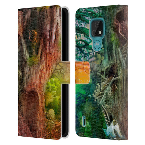 Aimee Stewart Fantasy Dream Tree Leather Book Wallet Case Cover For Motorola Moto E7