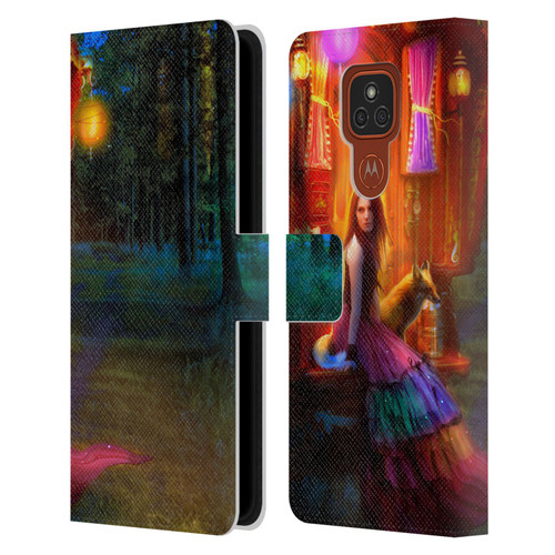 Aimee Stewart Fantasy Wanderlust Leather Book Wallet Case Cover For Motorola Moto E7 Plus