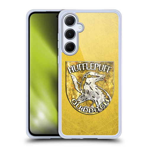 Harry Potter Prisoner Of Azkaban V Hufflepuff Quidditch Badge Soft Gel Case for Samsung Galaxy A55 5G