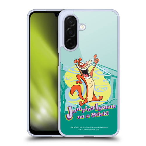 I Am Weasel. Graphics Jumping Iguana On A Stick Soft Gel Case for Samsung Galaxy A26 5G