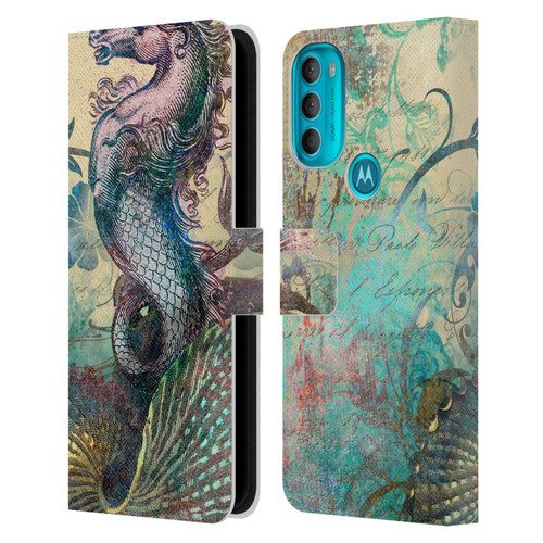 Aimee Stewart Fantasy The Seahorse Leather Book Wallet Case Cover For Motorola Moto G71 5G