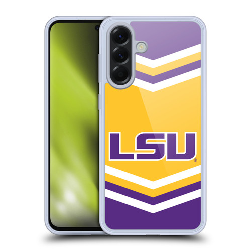 Louisiana State University LSU LSU Art Cheer Dress Pattern Soft Gel Case for Samsung Galaxy A56 5G
