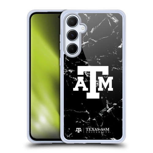 Texas A&M University TAMU Texas A&m University B&W Marble Soft Gel Case for Samsung Galaxy A55 5G