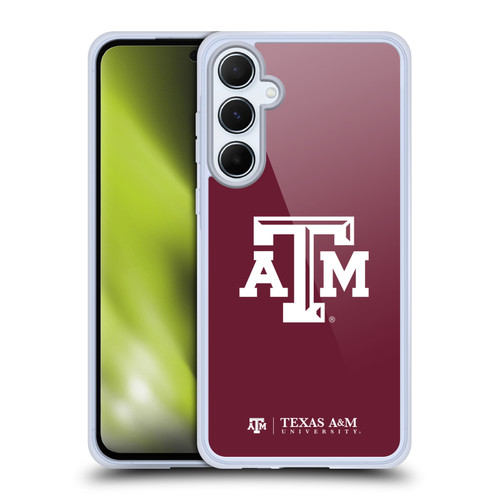 Texas A&M University TAMU Texas A&m University Plain Soft Gel Case for Samsung Galaxy A55 5G