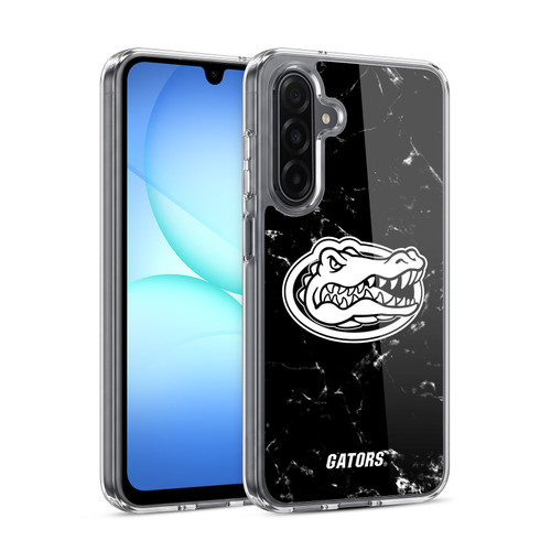 University Of Florida UF University Of Florida Black And White Marble Soft Gel Case for Samsung Galaxy A17 4G / 5G