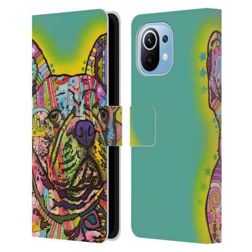 Dean Russo Dogs French Bulldog Leather Book Wallet Case Cover For Xiaomi Mi 11