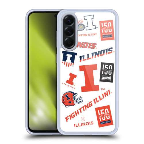 University Of Illinois U Of I University Of Illinois Art Sticker Type Soft Gel Case for Samsung Galaxy A56 5G