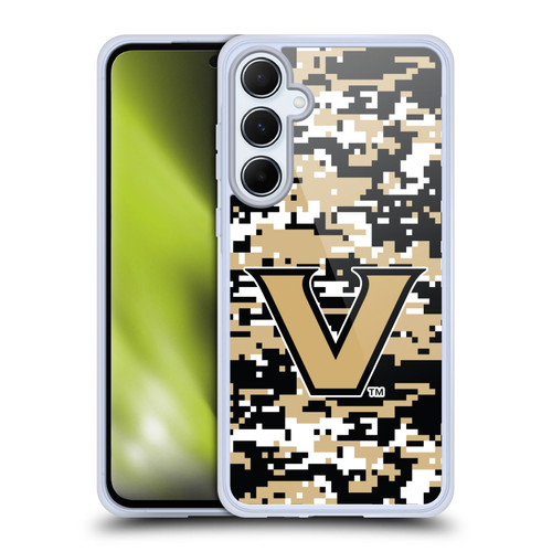 Vanderbilt University Vandy Vanderbilt University Digital Camouflage Soft Gel Case for Samsung Galaxy A55 5G
