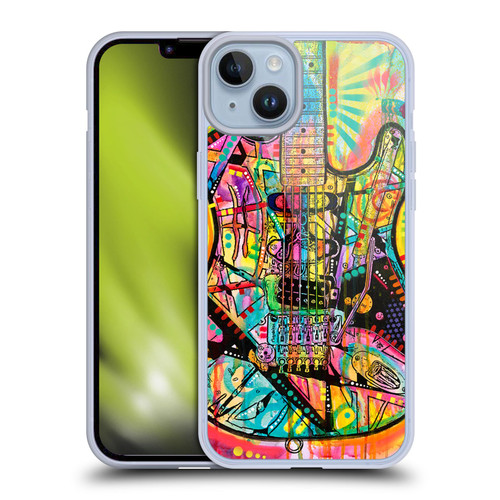 Dean Russo Pop Culture Guitar Soft Gel Case for Apple iPhone 14 Plus