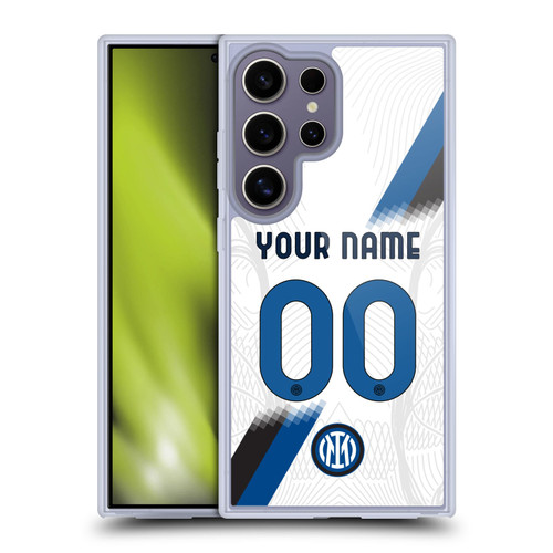 Custom Customised Personalised Inter Milan 2023/24 Kit Away Soft Gel Case for Samsung Galaxy S25 Ultra