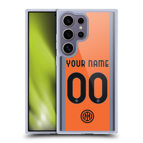 Custom Customised Personalised Inter Milan 2023/24 Kit Third Soft Gel Case for Samsung Galaxy S25 Ultra