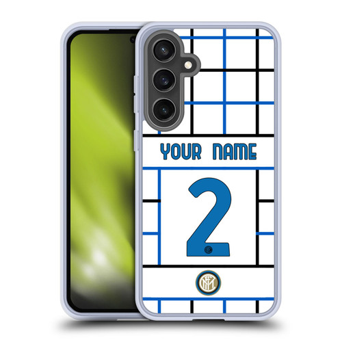 Custom Customised Personalised Inter Milan 2020/21 Crest Kit Away Soft Gel Case for Samsung Galaxy S24 FE