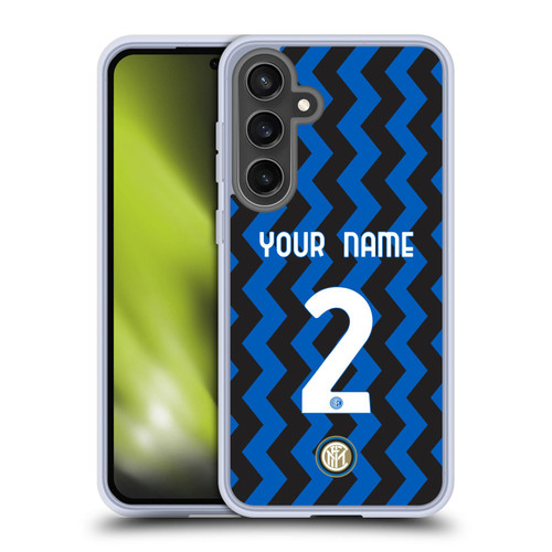 Custom Customised Personalised Inter Milan 2020/21 Crest Kit Home Soft Gel Case for Samsung Galaxy S24 FE
