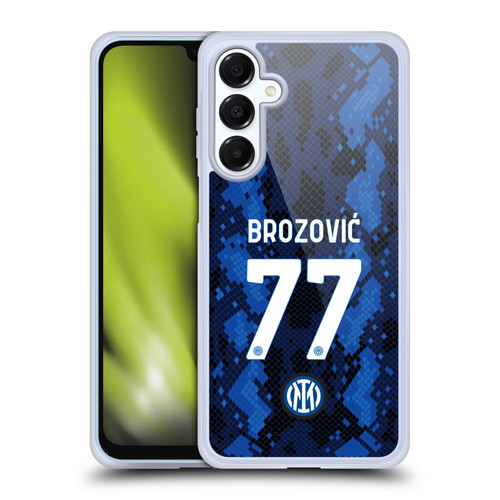 Fc Internazionale Milano 2021/22 Players Home Kit Marcelo Brozovic Soft Gel Case for Samsung Galaxy A16 5G & MagSafe