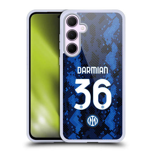Fc Internazionale Milano 2021/22 Players Home Kit Matteo Darmian Soft Gel Case for Samsung Galaxy A35 5G