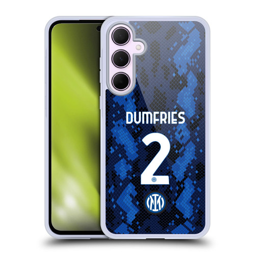 Fc Internazionale Milano 2021/22 Players Home Kit Denzel Dumfries Soft Gel Case for Samsung Galaxy A35 5G