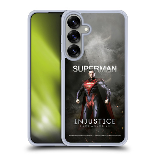 Injustice Gods Among Us Characters Superman Soft Gel Case for Samsung Galaxy S25+ & MagSafe