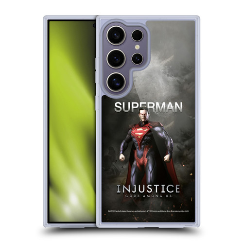 Injustice Gods Among Us Characters Superman Soft Gel Case for Samsung Galaxy S25 Ultra & MagSafe