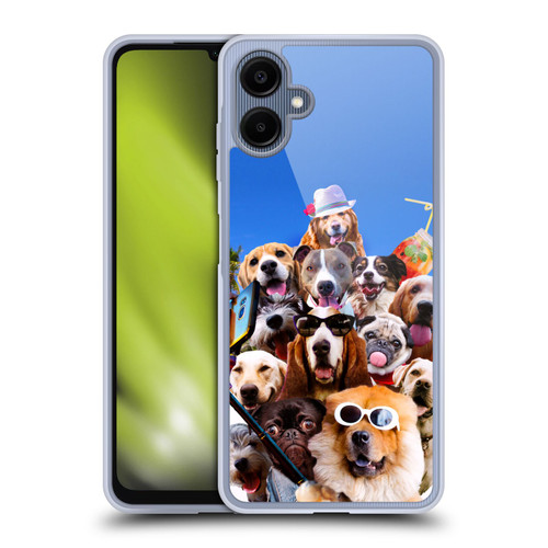 Random Galaxy Animals Beach Dog Selfie With Glasses Soft Gel Case for Samsung Galaxy A06 4G / 5G